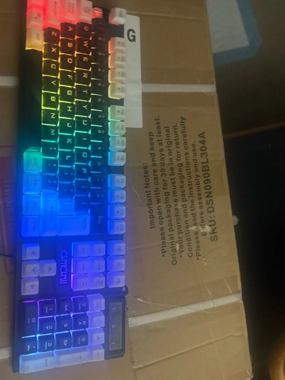 RGB Mechanical Gaming Keyboard - Black (Unknown Brand)